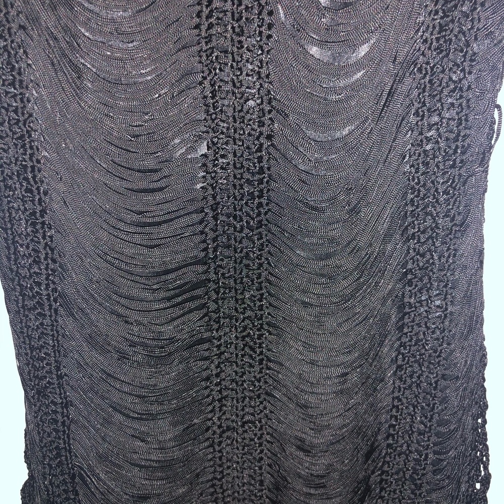 BLACK stringed tank top